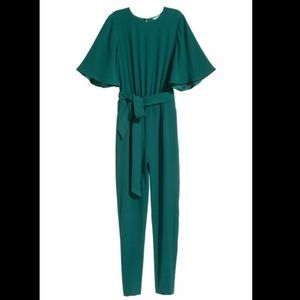 H&M Emerald Green Jumpsuit Size 14